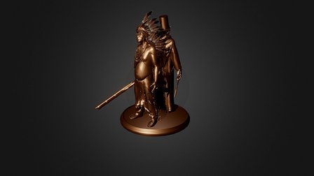 Turnaroundamerindianeuropean 3D Model