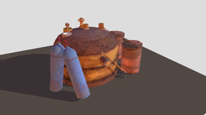 Forest Loner-2 more detailed props 3D Model