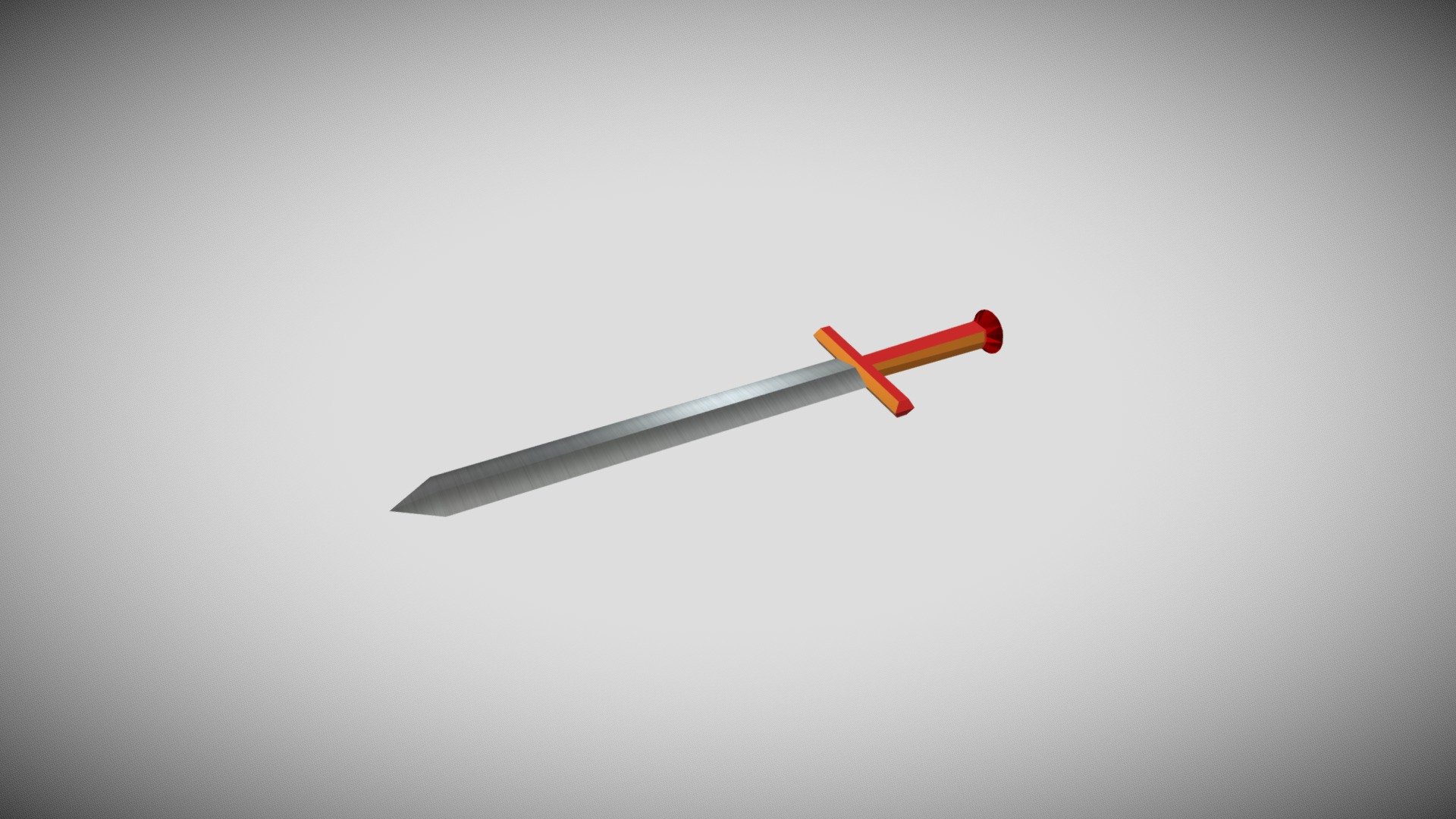 Sword with red diamond