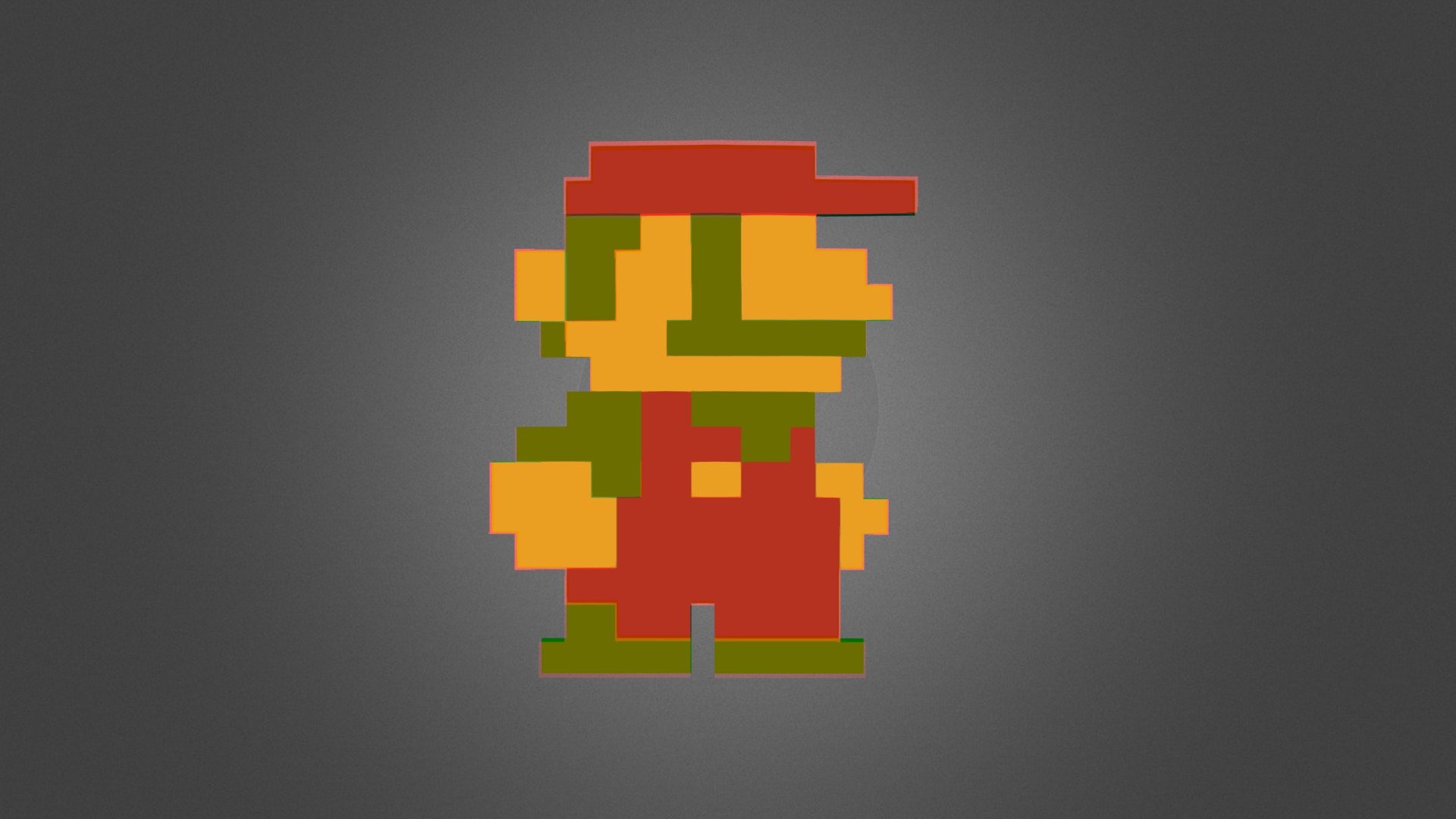 Mario - Super Mario Bros (3D Sprite) - Download Free 3D model by ...