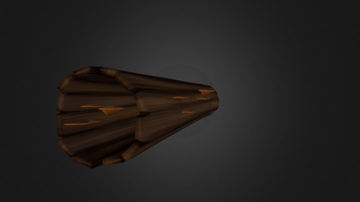 Hollow stump 2 3D Model