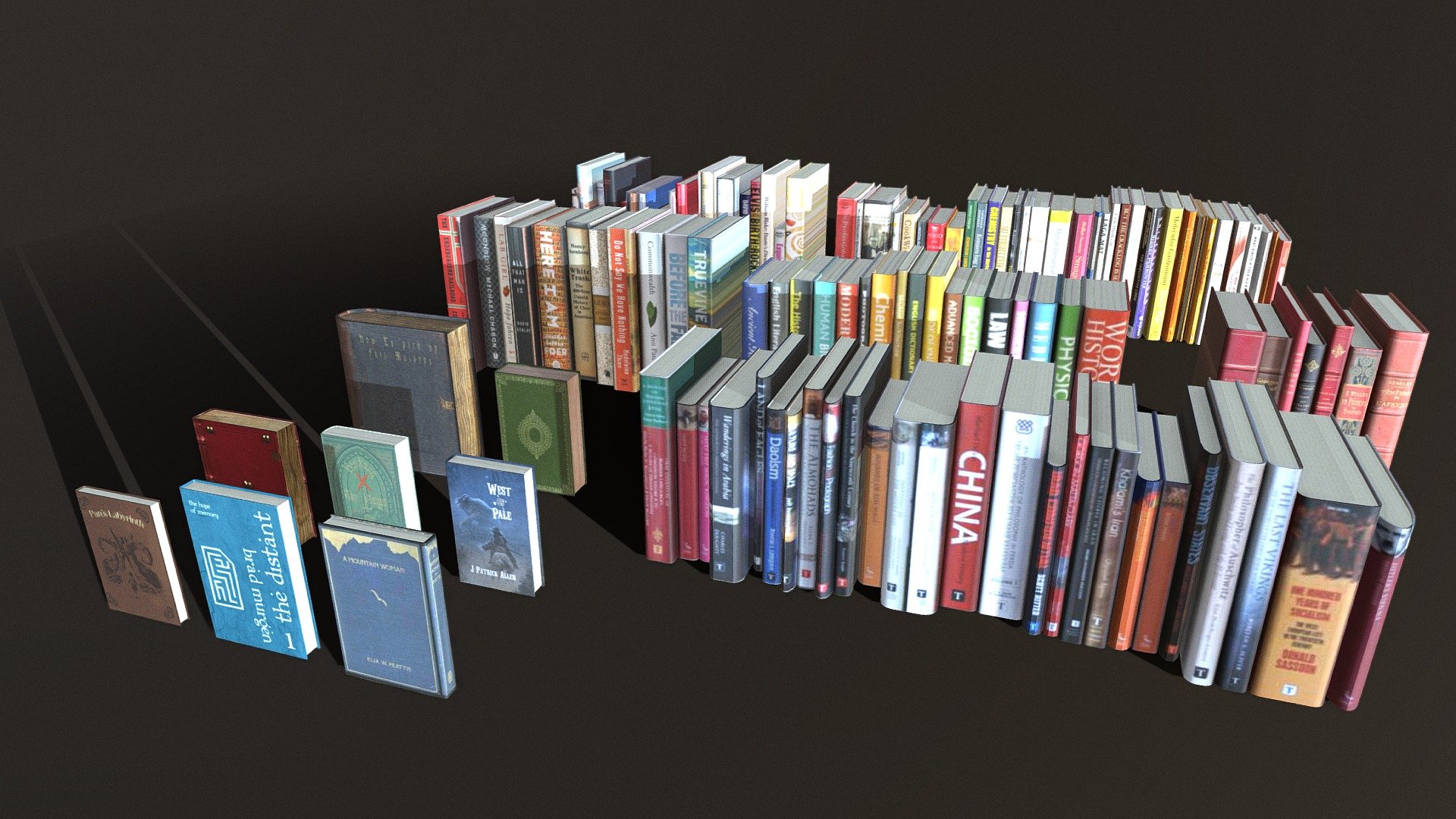 Books - Buy Royalty Free 3D model by omarme37 (@omarme37) [4146f2d ...