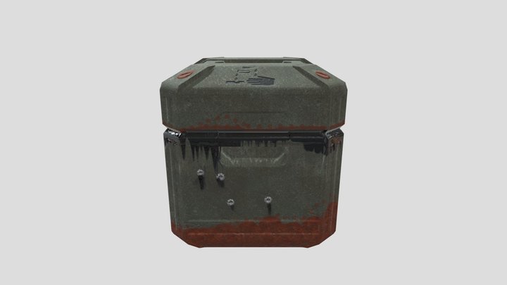 Textured crate Max Penhallurick 3D Model