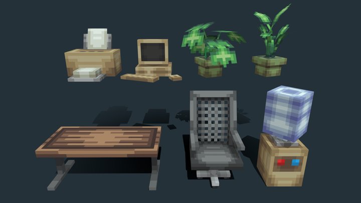 Office furniture 3D Model