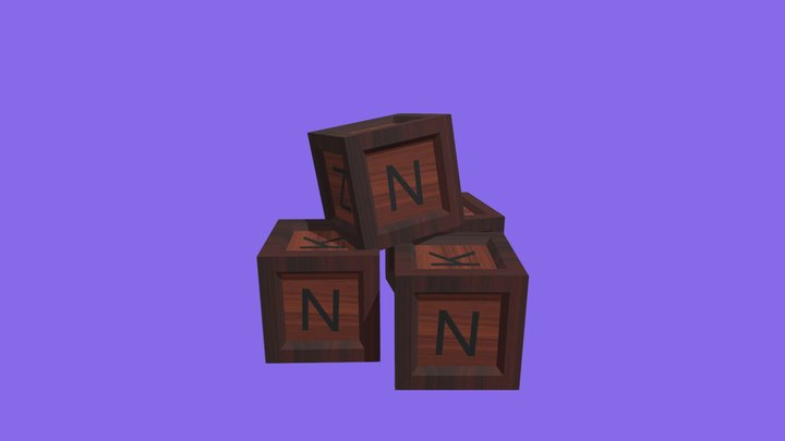 Letter cube 3D Model
