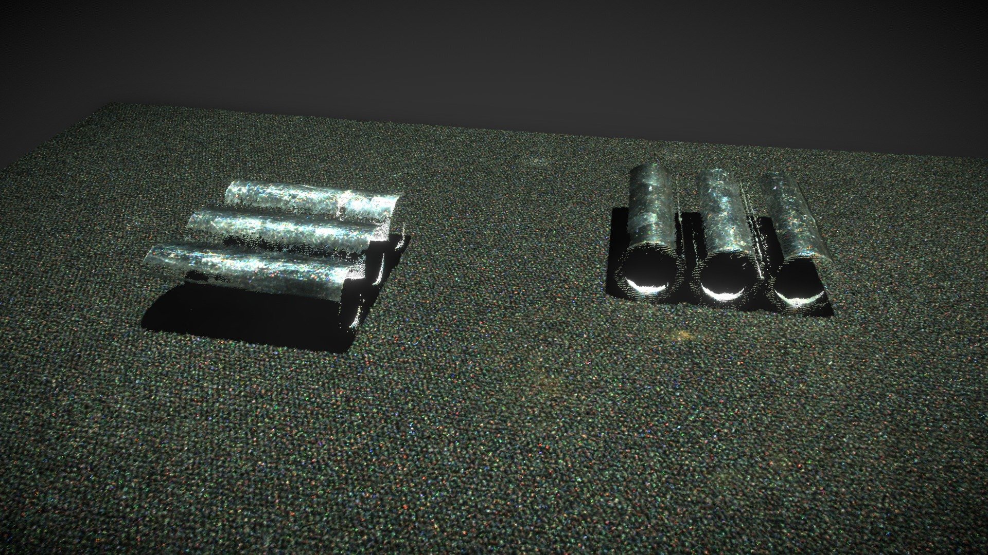 Shiny Aluminium Cylinders