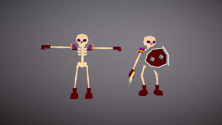 Skull Warrior 3D Model