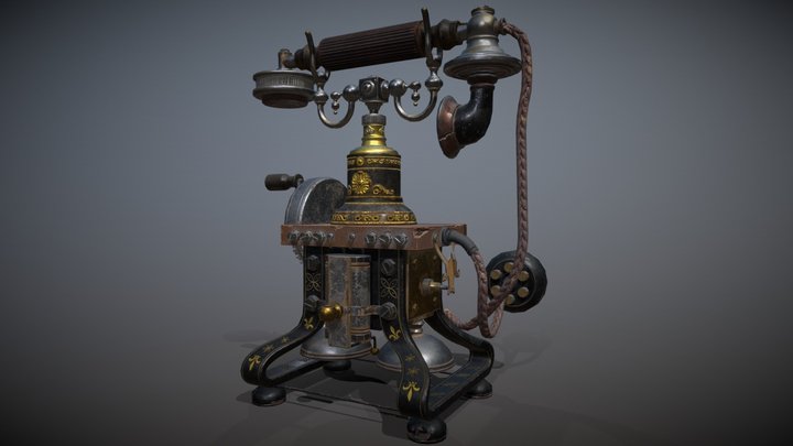 Erickson 1905 Telephone 3D Model