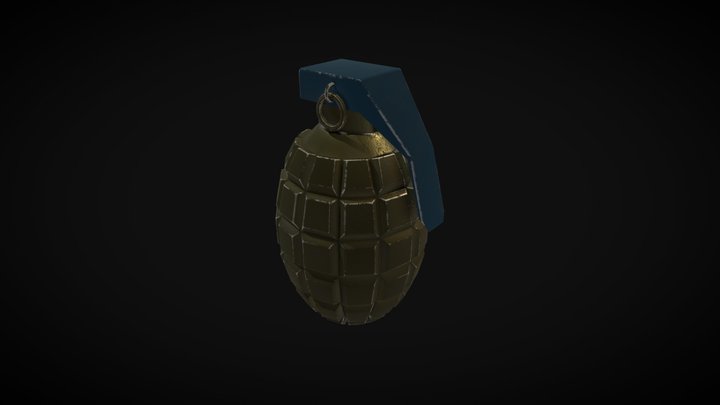Grenade 3D Model with 4K Textures 3D Model