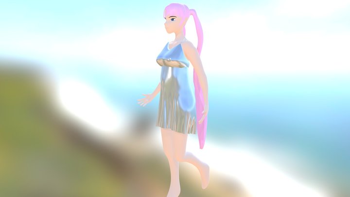 3D Anime Girl 3D Model