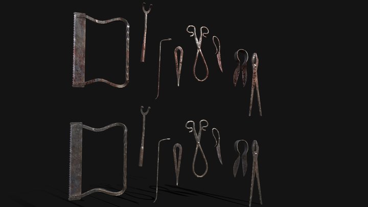 Torture Tools Set 3D Model