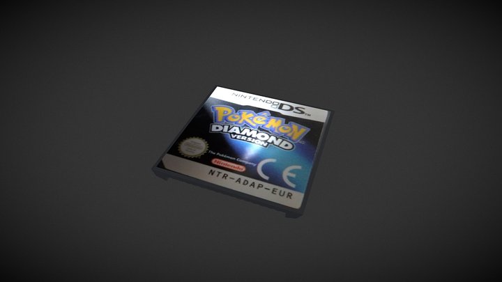 Pokémon Diamond Cartridge 3D Model