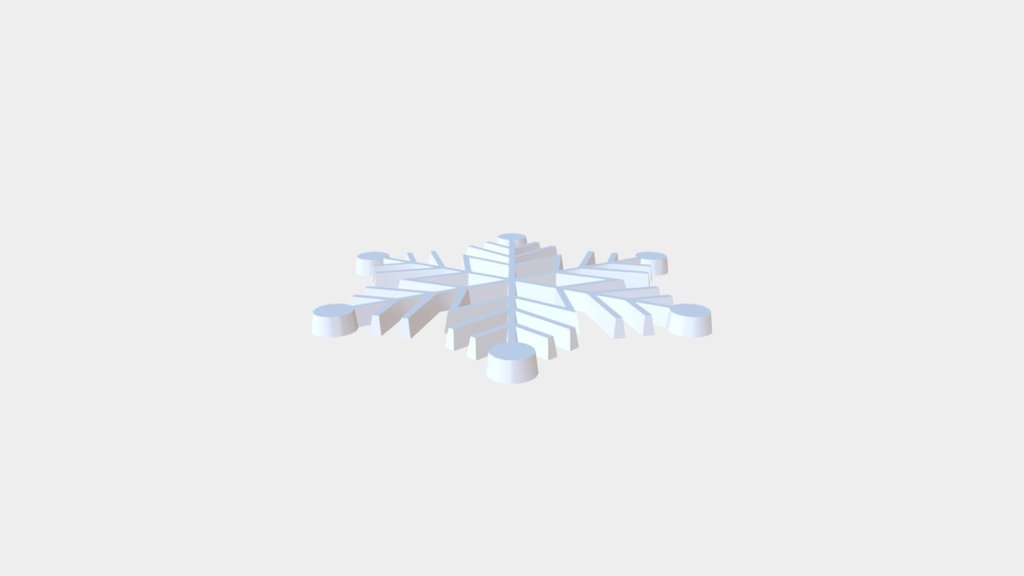 Snowflake_-_2 - 3D model by KIRAKIRA [414db1f] - Sketchfab