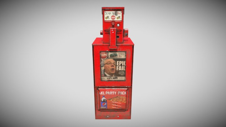 Newsbox 3D Model