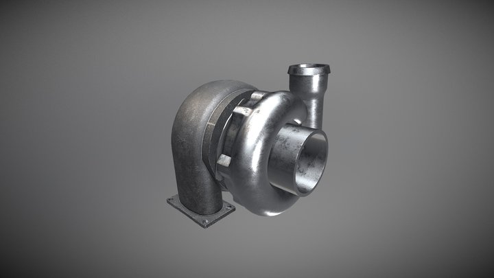 Basic Turbo Charger 3D Model