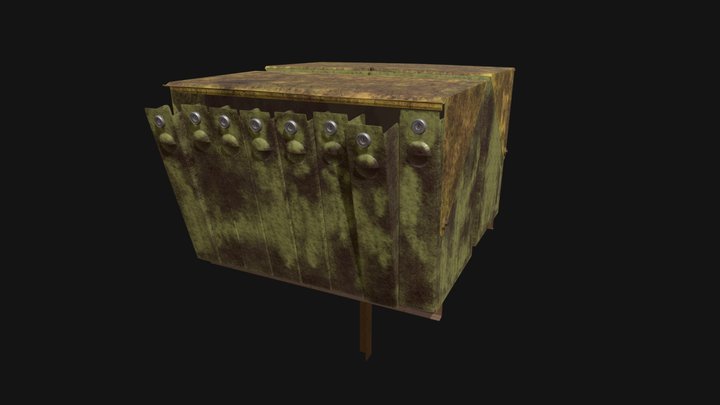 Post box from the USSR 3D Model
