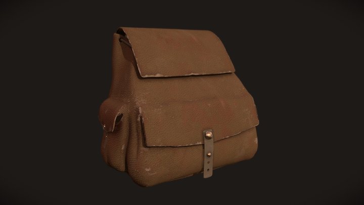 Old Backpack 3D Model