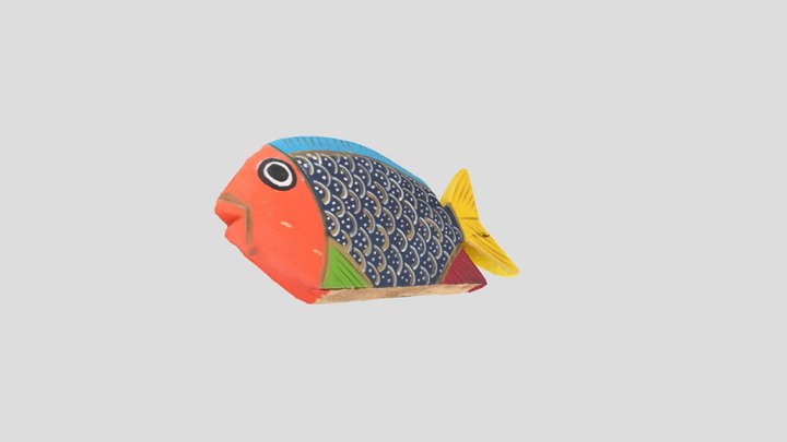 Wooden Fish 3D Model