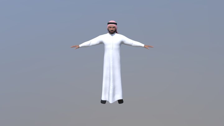 Character With Cloths 3D Model