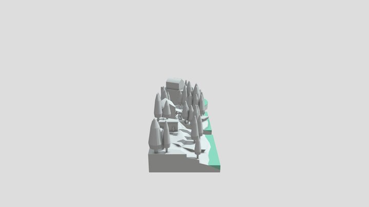 Forest Loner - Blockout 3D Model