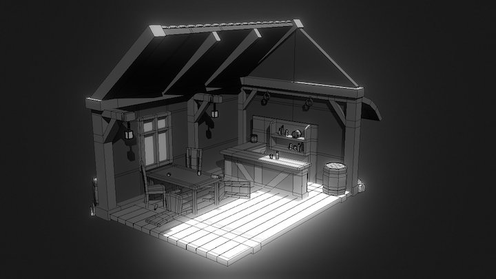 Small Tavern 3D Model