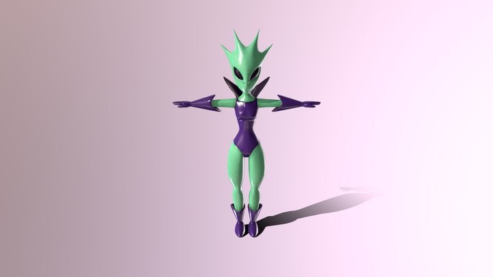 Samudra Female Alien 3D Model