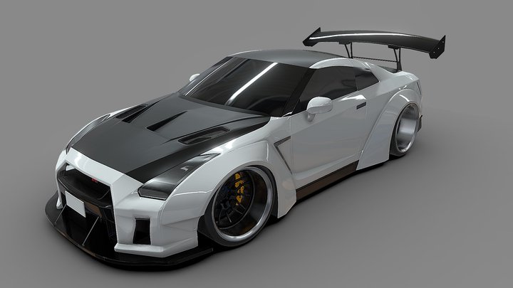 NISSAN GTR ( Liberty Walk ) 3D Model