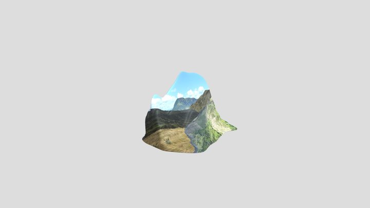 Double sided landscape 3D Model