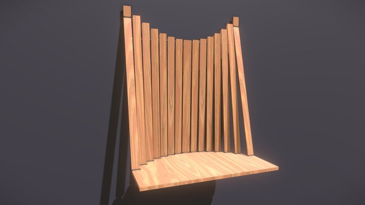 Wall Table 3D Model