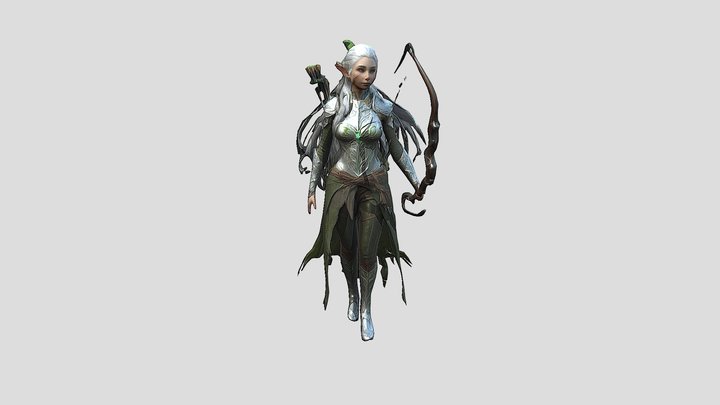 Elven_Archer_Female__0214191400_texture_obj 3D Model