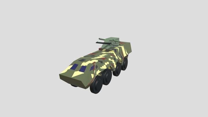 Simple BTR-4 3D Model