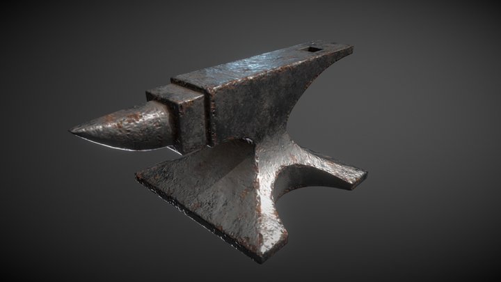 Rusty Dusty Anvil 3D Model