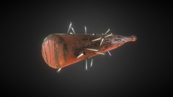 Baseball Bat nail (batte de baseball à clous) 3D Model