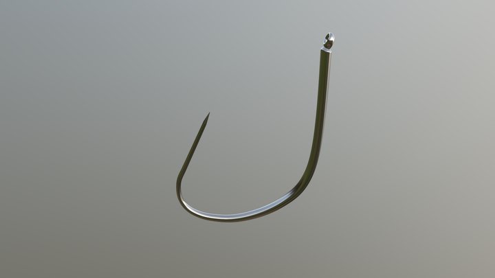 Fishing Hook 3D Model
