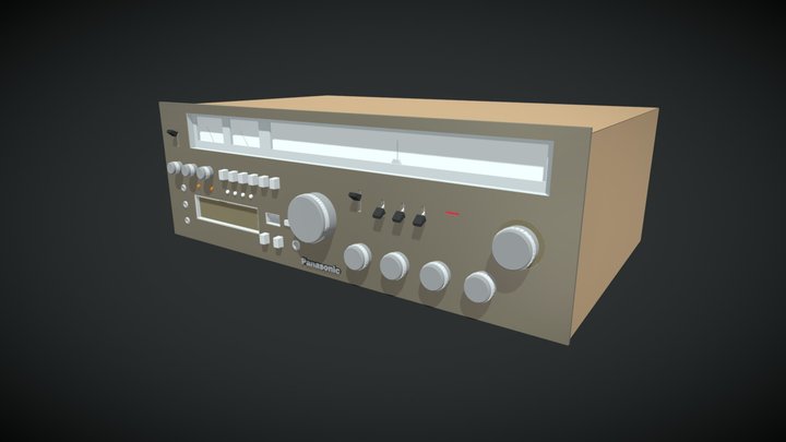 Panasonic RA6600 Stereo Receiver  - Circa 1978 3D Model
