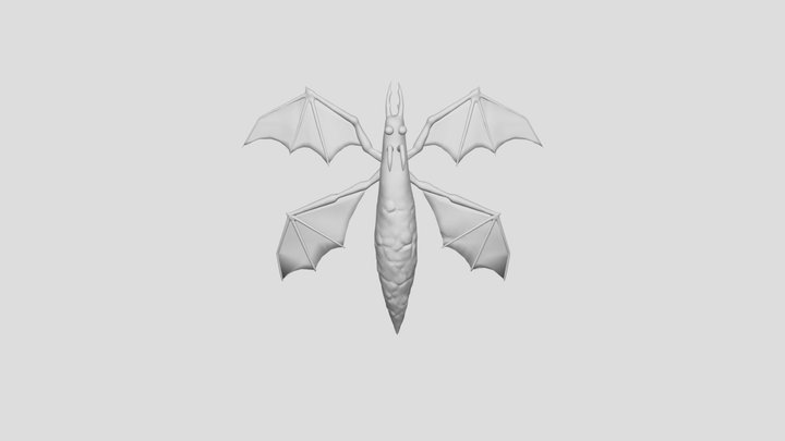 Low poly creature sculpt 3D Model