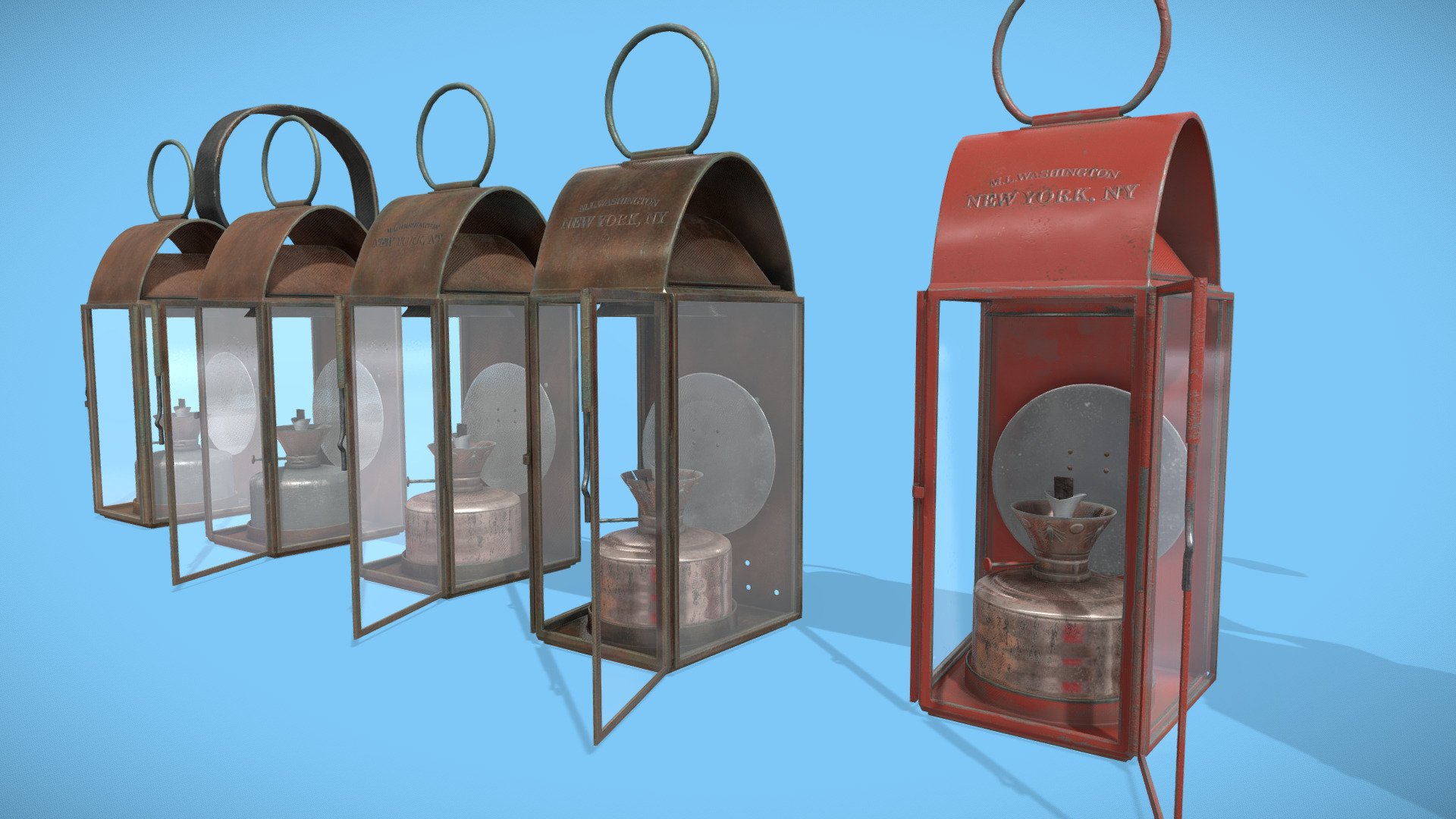 Antique Oil Lamps Type A