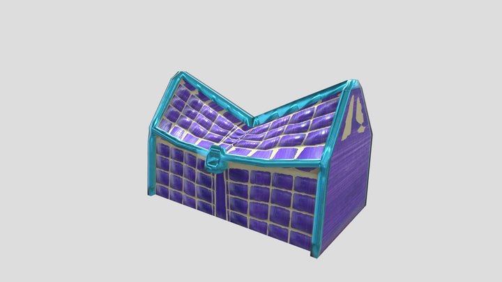 Purple Loot Box 3D Model