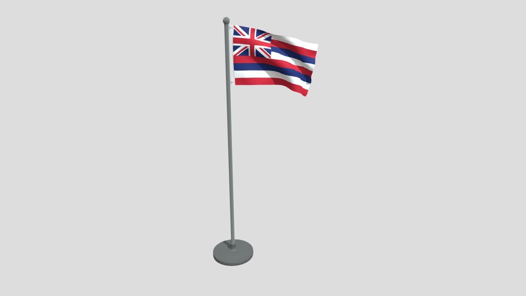 Animated Flag Of Hawaii State