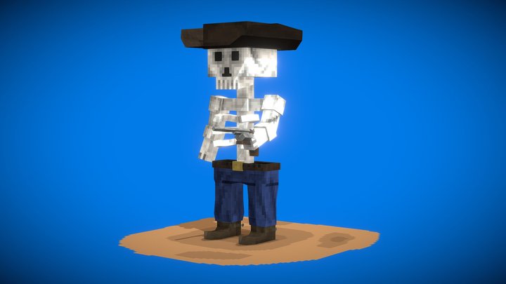 cowboy skeleton 3D Model
