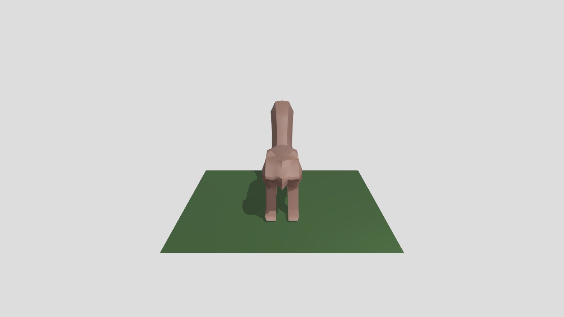 low poly squirrel