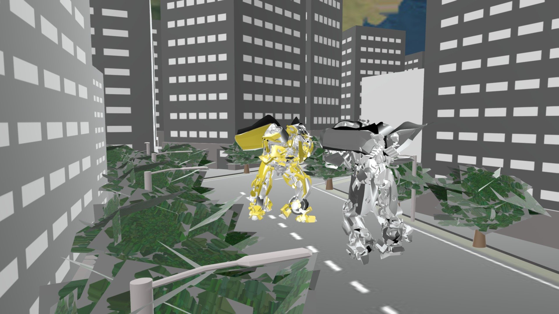 Transformers War In City - Download Free 3D model by Pipogame ...