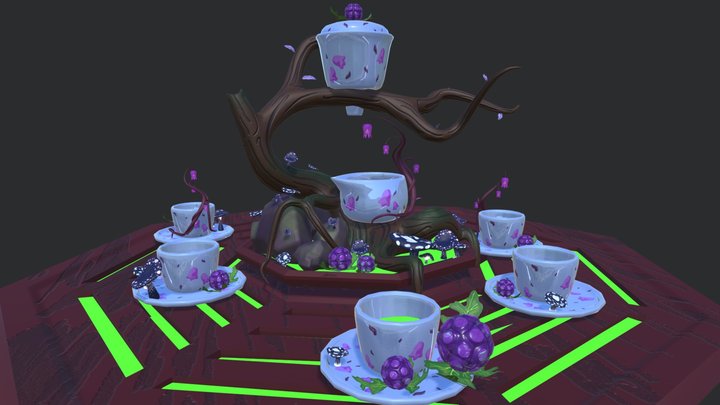 The Dead Tea Set 3D Model