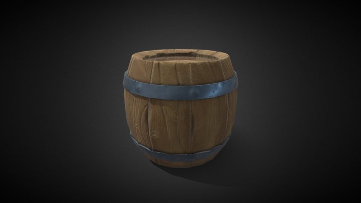 Barrel -  FREE MODEL - GAMEREADY 3D Model