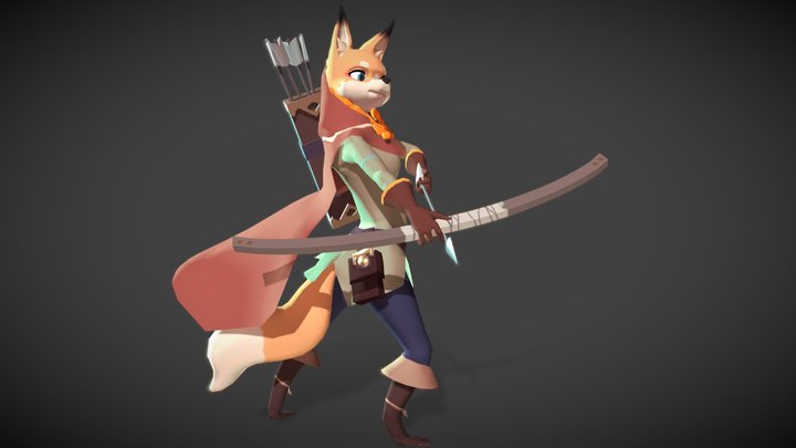Fox Archer 3D Model