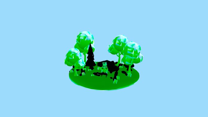 stylized-forest-scene-may-holiday (2) 3D Model