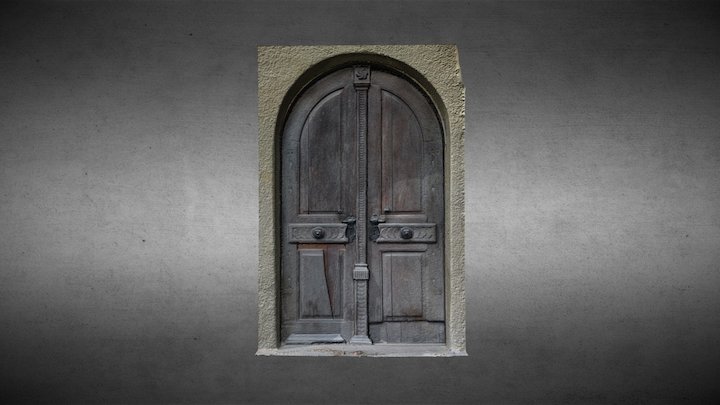 Ușă - biserica evanghelică din Șeica Mică 3D Model