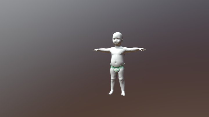 Toddler Avatar 3D Model