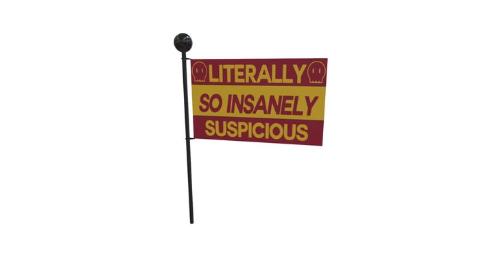 Murder Drones | so insanely sus flag 3D Model
