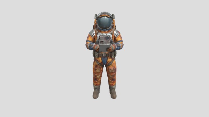 Dusty Frontier Astronaut 3D Model